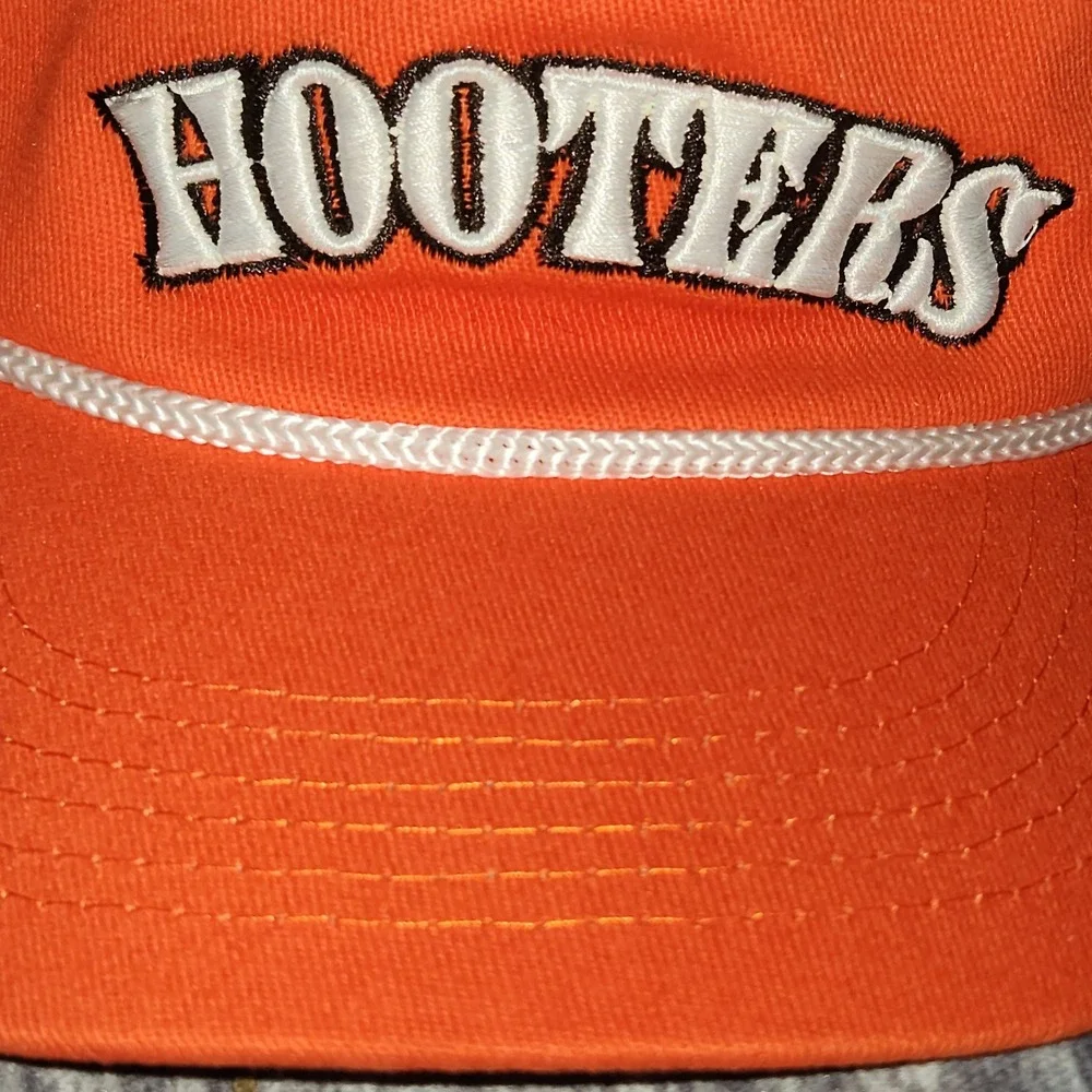 Hooters Orange‎ Visor Hat Owls Nest Adjustable Adult Novelty Cap Unisex Golf